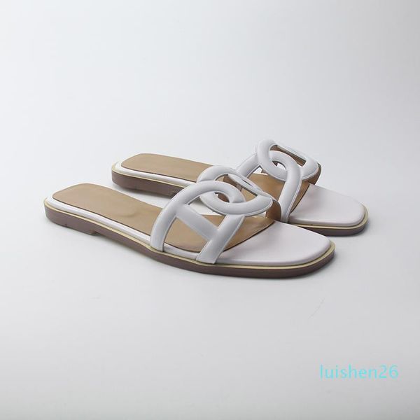 

женщины тапочки лето 2020 повседневная обувь из натуральной кожи женщины твердая вырежьте ретро женщины квартиры плюс af26, Black