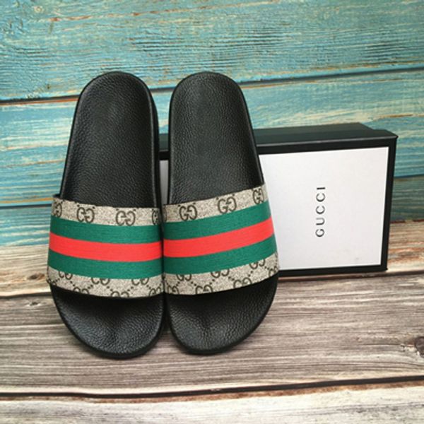

Мужчины пляж слайд Gucci сандалии Медуза потертости тапочки женщины белый черный мода скольжения на дизайнерские сандалии пляж причинно-следственные тапочки 36-45