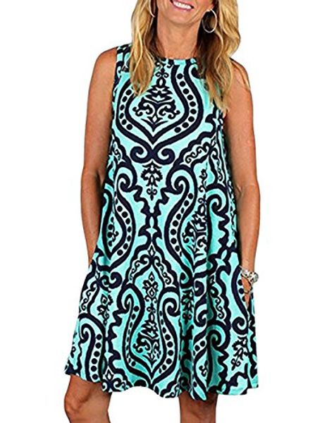 

buauty women long sleeve tunic damask print floral casual t shirt dress pockets, Black;gray