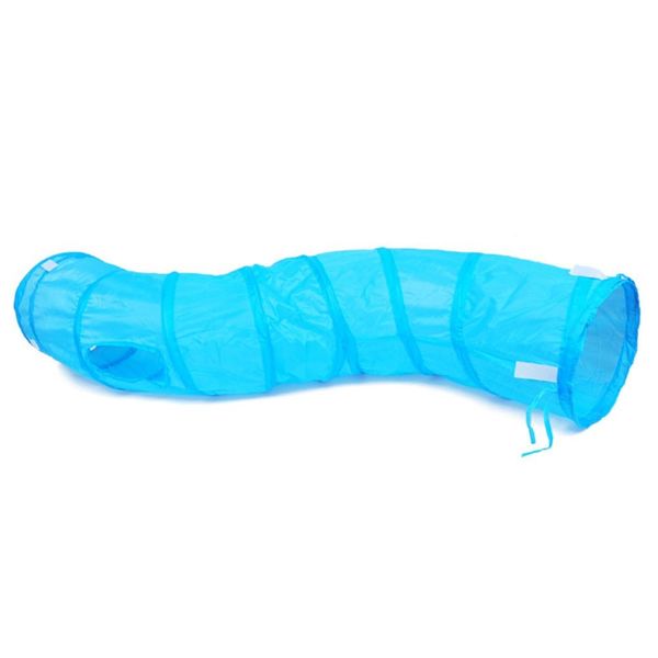 

pet rolling dragon toy cat drilling hole channel s-type folding tunnel tent