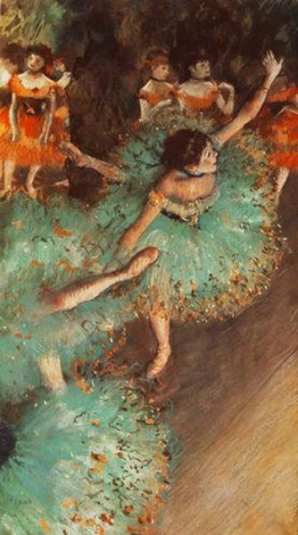 

edgar degas green dancer 1880 handpainted impressionist portrait art oil painting wall art home decor on canvas multi size p217