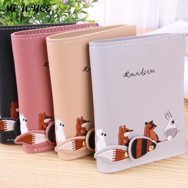 

female wallet short embroidery animal pattern women wallets lovely pink green black gray womens wallets and purses bolsas mujer, Red;black
