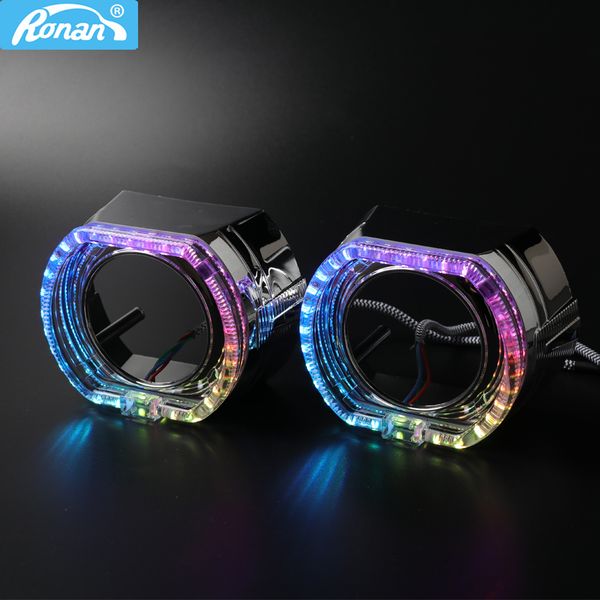 

ronan 3.0 inch led angel eyes integrated bezel car styling projector shell masks for car retrofit