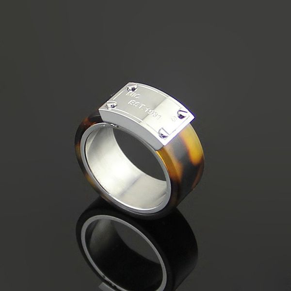 

factory price direct selling wide amber screw ring lady silver rose gold ring lovers ring luxury designer jewelry men rings