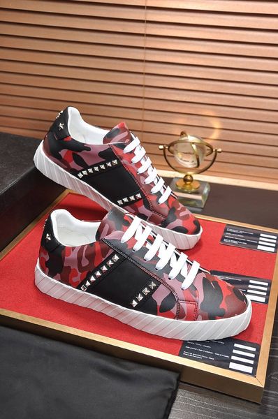 

rivet 2019 luxury designer casual shoes mens trainers leather platform shoes flat chaussures de sport zapatillas suede sneakers c09, Black