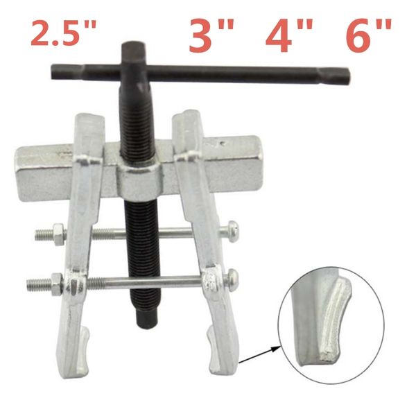 

1pcs 2.5" 65mm 3'' 75mm 4" 100mm 6" 150mm carbon steel two jaws gear puller armature bearing spiral puller forging