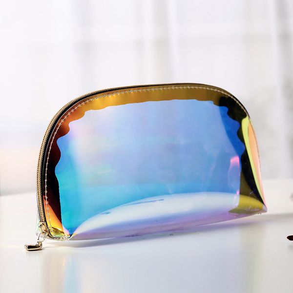 

laser cosmetic bags multifunction travel portable clear makeup bags handbags storage bag laser dazzle colour bag sale