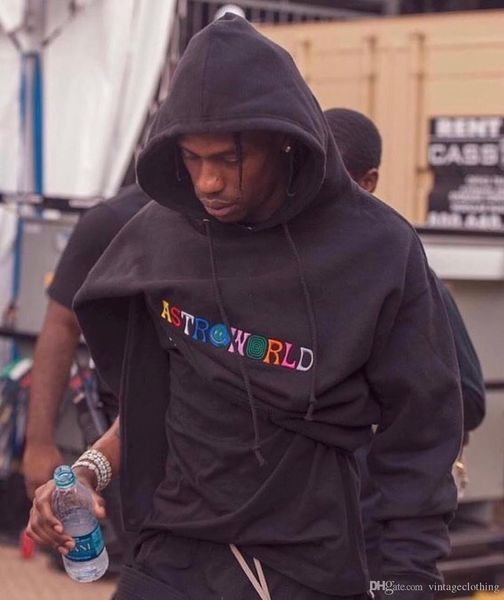 

осень astroworld дизайнер hoodie трэвис скотт с длинным рукавом мода повседневная сыпучие hip hop black фуфайки s-xl