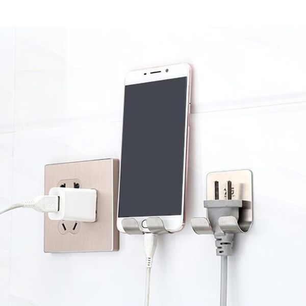 

5pcs self adhesive sticking wall hook,razor holder power plug line hook