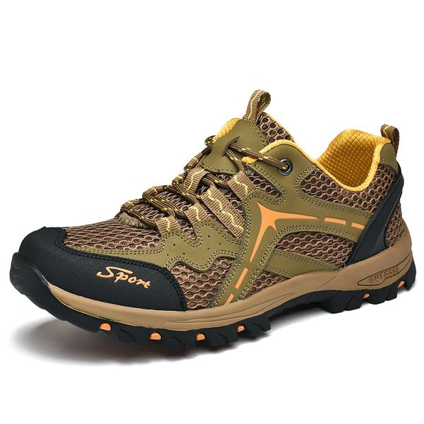

mr camel hiking shoes men's outdoor casual sports shoes men and women breathable wear anti-slip low hiking mesh, Black