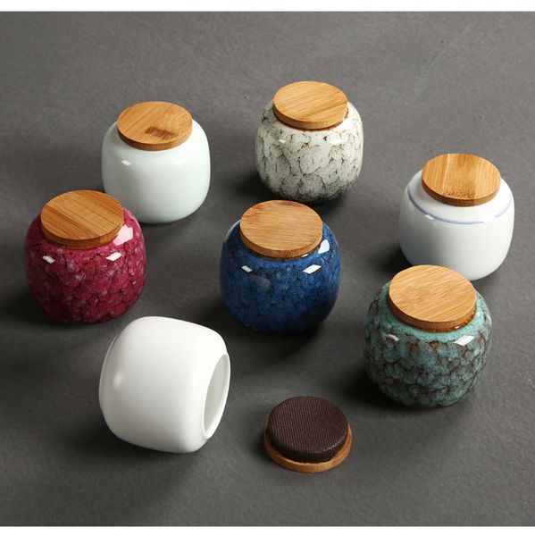 

1pic керамический чай box портативный путешествия коробка для хранения сухофруктов coffee bean коробка для хранения резервуар для хранения d