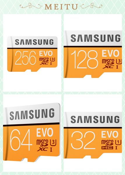 

Оптовая Samsung новый 32G-128g U3 карты памяти C10 100 МБ / с EVO Micro SD Card 4K Ultra HD Mobile Memory Card Class10 16GB