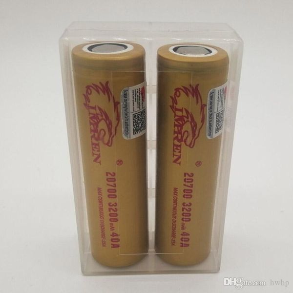 

100% imr 20700 battery 3200mah 3.7v 40a 18650 batteries rechargable lithium battery fedex ups ing
