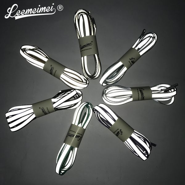 

sport basketball canvas shoe laces 3m reflective shoelaces luminous glowing shoelaces fashion party camping strings, Black