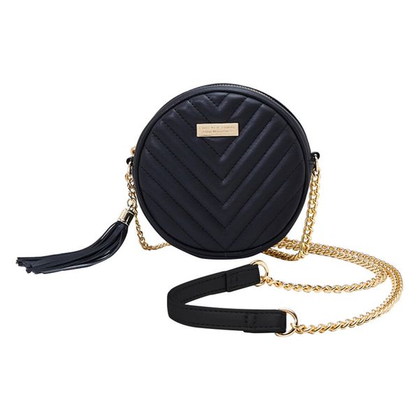 

fashion shoulder bag purses and handbags women striped vintage leather messenger bags circular crossbody bags black bag#20