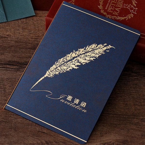 

blue business invitation creative birthday full moon opening invitation housewarming meeting