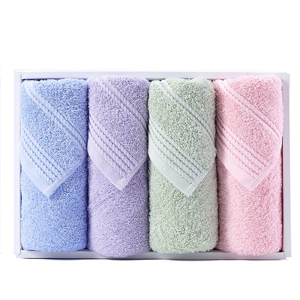 

liya clean towel cotton comfortable fluffy soft towel cleansing towel absorbent plain face four gift box