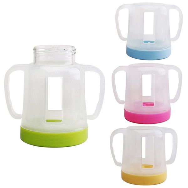 

180ml explosion-proof drop-proof wide-caliber with handle baby bottle pp sleeve 95ae