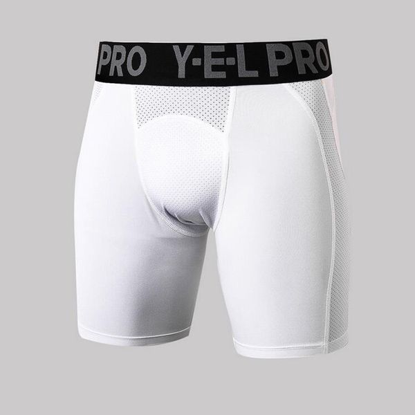 

new fitness running shorts men compression tight quick dry sport training shorts crossfit gym leggings rashgard short pants, Black;blue