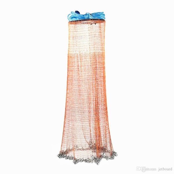 

2,4 - 4.8m малый mesh рука throw поймайте рыболовная сеть