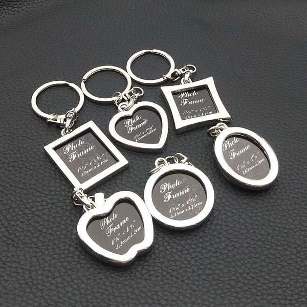 

рамка для фотографий брелок мужчины женщины дизайнер брелок уличные ювелирные изделия новый дизайн пара брелок для ключей высокое качество г, Slivery;golden