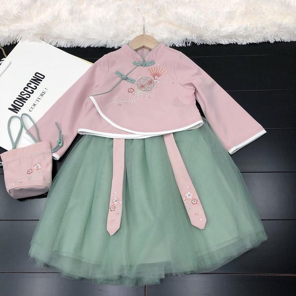 

2019 new children's long sleeve two-piece suit190804#13, White