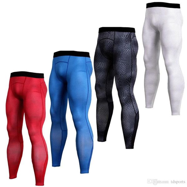

men four seasons style men compression pants sports running tights basketball gym pants bodybuilding joggers skinny leggings, Black;blue