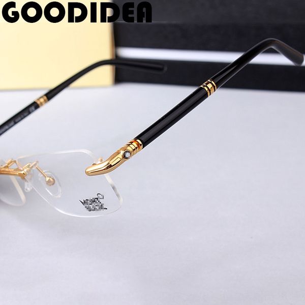 

wbvab mb474 golden classic frameless men's widened frame anti-blue light mb474 business golden business classic frameless men's wi, Silver