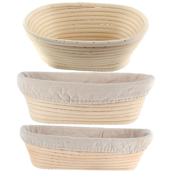 

8 размеры овальный тесто banneton brotform dougn rattan хлеб расстойки доказывая корзины брожение плетеные корзины кухонные принадлежности