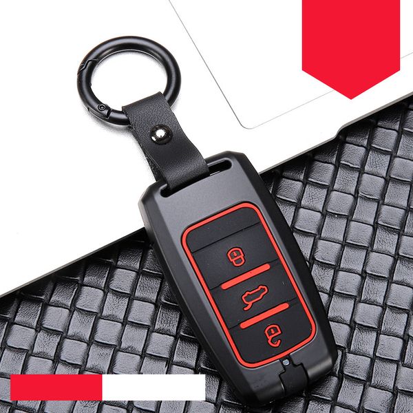 

car key case zinc alloy silica gel for changan eado cs35 cs75 oushang a600 a800 raeton cs15 v3 v5 v7 eado cs35 cs75 car keyring