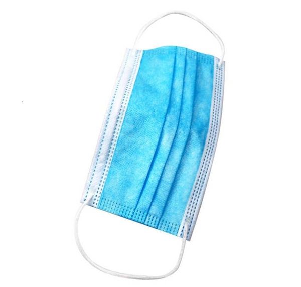 

fedex доставка свободно 50 1pcs 2020 маска синий оптовая дешевые маски пыли дышащий 3 слоя маски