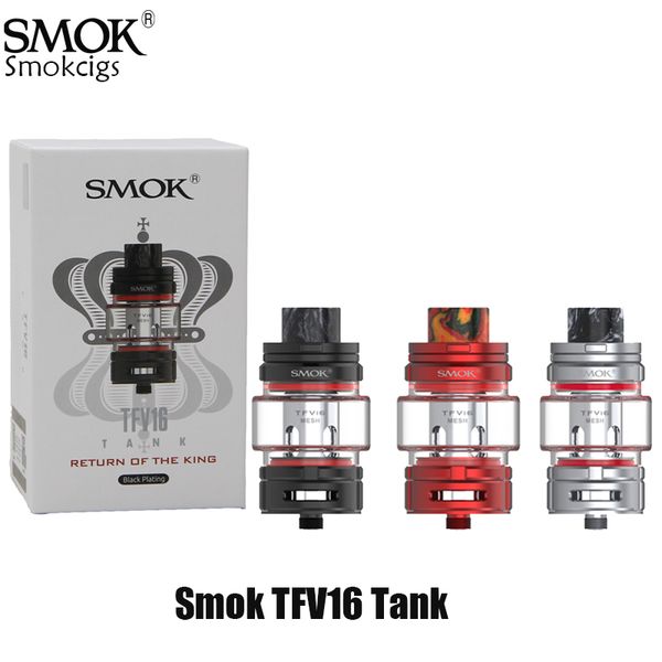 

Емкость бака 9ML SMOK TFV16 большая с катушкой сетки TFV16 0.17ohm Двойная катушка сетки 0.12ohm Система воздушного потока ПРОТИВ TFV12 Prince