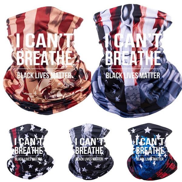 

i cant breathesunscreen headgear scarves summer outdoor magic scarves riding mask black lives matter parade scarves anti dust party masks rr, Blue;black