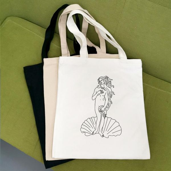 

women canvas bag abstract print cotton bag women foldable shopping bags reusable eco beach shopping foldable tote