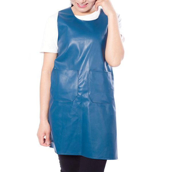 

pu leather apron utensil cover durable accessories 5 color waterproof kitchen stain-resistant home household