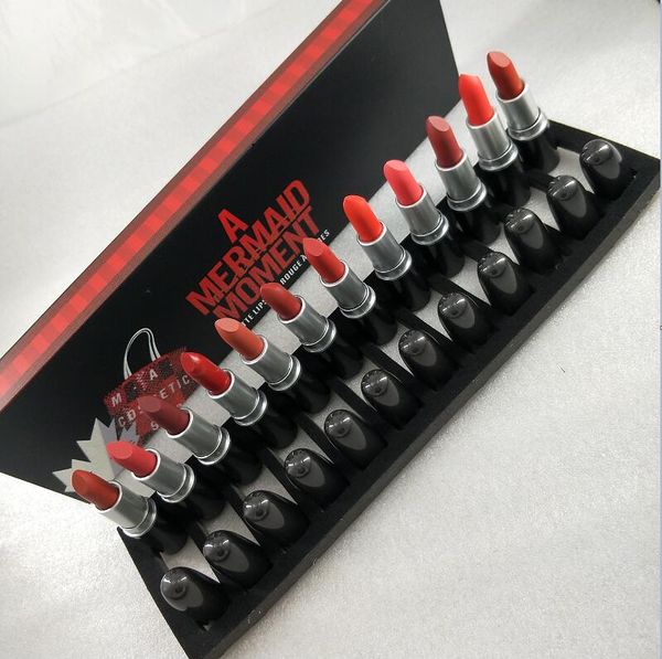 

new maquillage brand makeup cosmetics 1984 a mermaid moment matte lipstick 12 colors lipstick set 12pcs matte lipstick