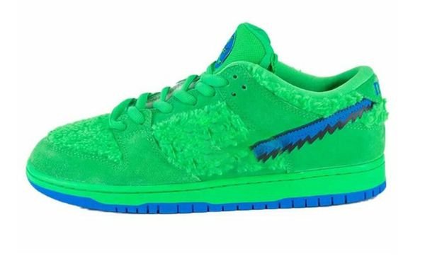 

2020 original grateful dead x sb dunk low bears yellow opti orange bear green bear blue fury mens womens running skateboard shoes sneakers