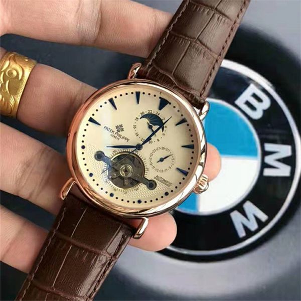 

41mm 316 stainless steel automatic movement tourbillon stainless steel bracelet aqua terra 150 meters master man watch luxury watches, Slivery;brown
