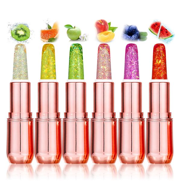 

2019 new girl warming lipstick 6 color jelly transparent lipstick waterproof durable hand makeup