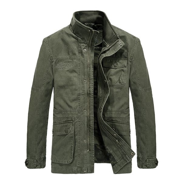 

men's jackets spring autumn jacket men plus size m-6xl mid-long stand collar windbreaker mens and coats casual cotton, Black;brown