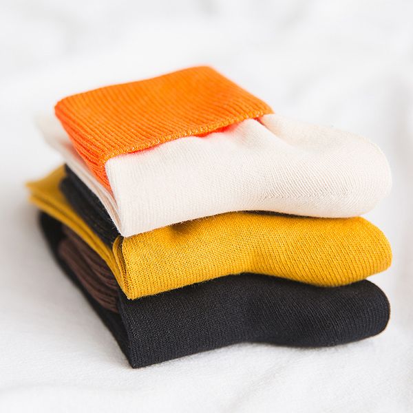 

fashion christmas stocking autumn and winter new color matching mouth retro japanese comfortable ladies stocking, Black;white