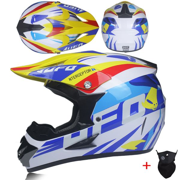 

new full face motorcycle helmet cross capacete motocross off-road atv downhill racing casco dot approved