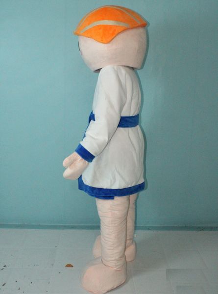 

2018 the head salmon sushi man mascot costume for to wear, Red;yellow