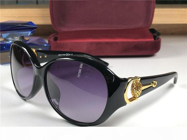 

new fashion designer women 3726 sunglasses cat eye frames with luxury avant-garde popular style uv 400 protective glasses, White;black