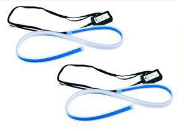

car water steering ultra-thin streamer led strip crystal tears installation daytime running lamp car accessories