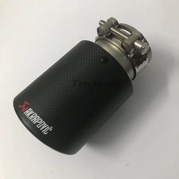 

1pcs akrapovic выхлопные трубы автомобиля хвостовые трубы углерода глушитель наконечник хвост конец универсальный из нержавеющей стали + угл