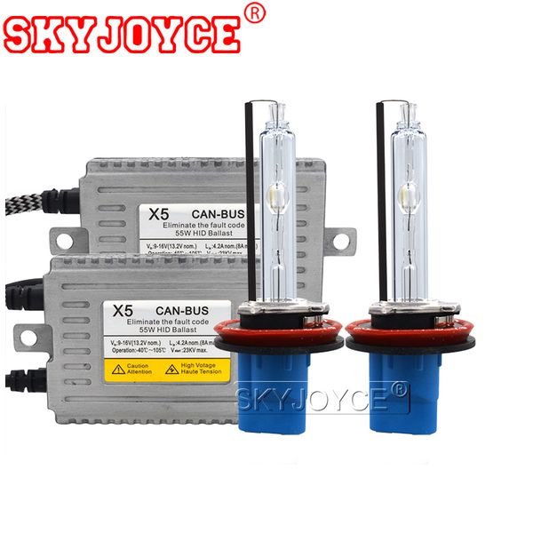 

skyjoyce 55w dlt canbus hid ballast kit ac 12v error canbus ballast 55w 5500k xenon d2h 9012 h1 h11 hb3 hb4 h7 hid bulb kit