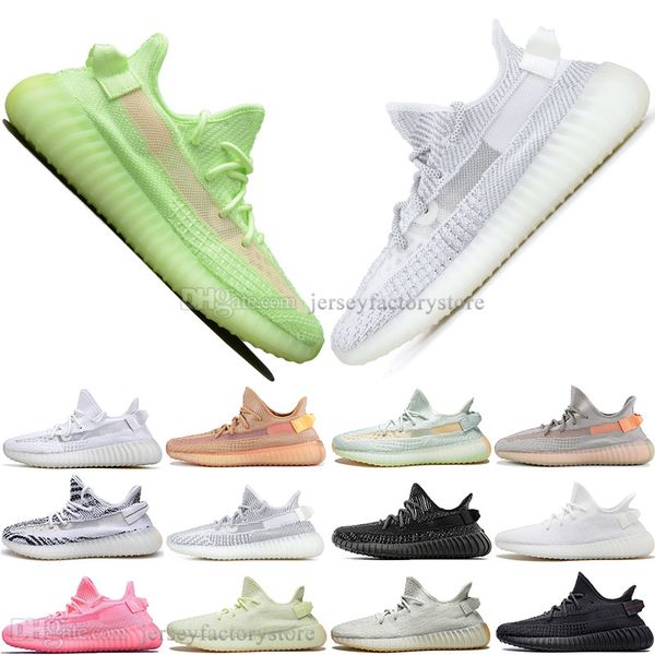 

Лучшее Качество Kanye West Clay V2 Статический Отражающий Свет В Темноте Мужские Кроссовки Гиперпространство True Form Мужчины Спортивные Дизайнерские Кроссовки 5-13