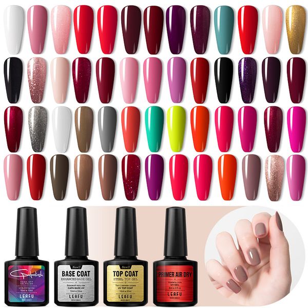 

modelones color led gel polish long lasting glitter series uv nail gel varnish soak off nail art salon uv enamel polish, Red;pink