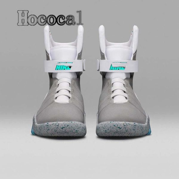 

2020 Hococal Air Mag Limited Edition Назад в будущее Soldier обувь LED Светящиеся Light Up Мужская обувь Мода светодиодные кроссовки с коробкой